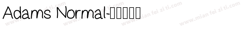 Adams Normal字体转换